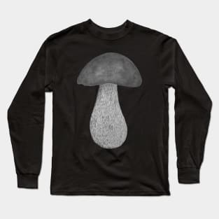 Black and white fungi mushroom Long Sleeve T-Shirt